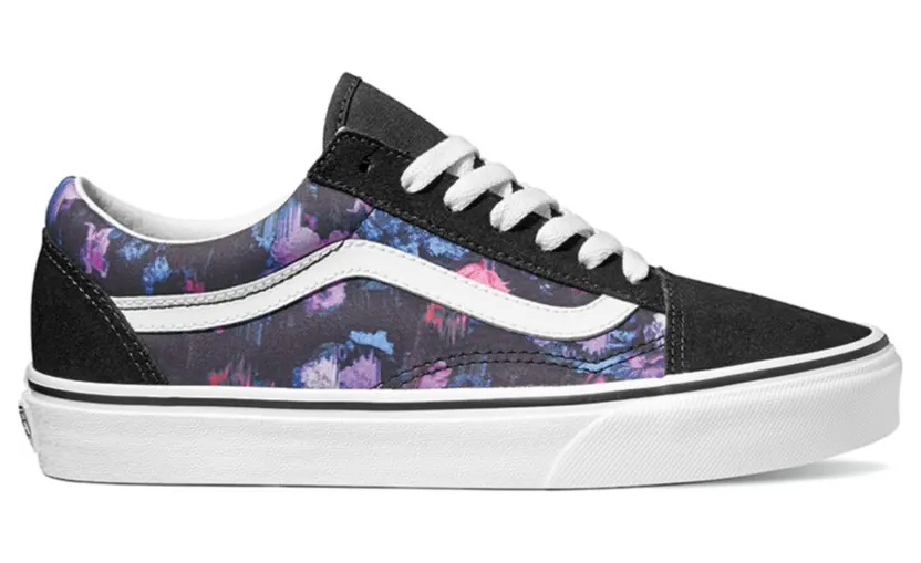 Vans Old Skool ‘Warped Floral’ Black/True White (VN0A4BV5T7R)