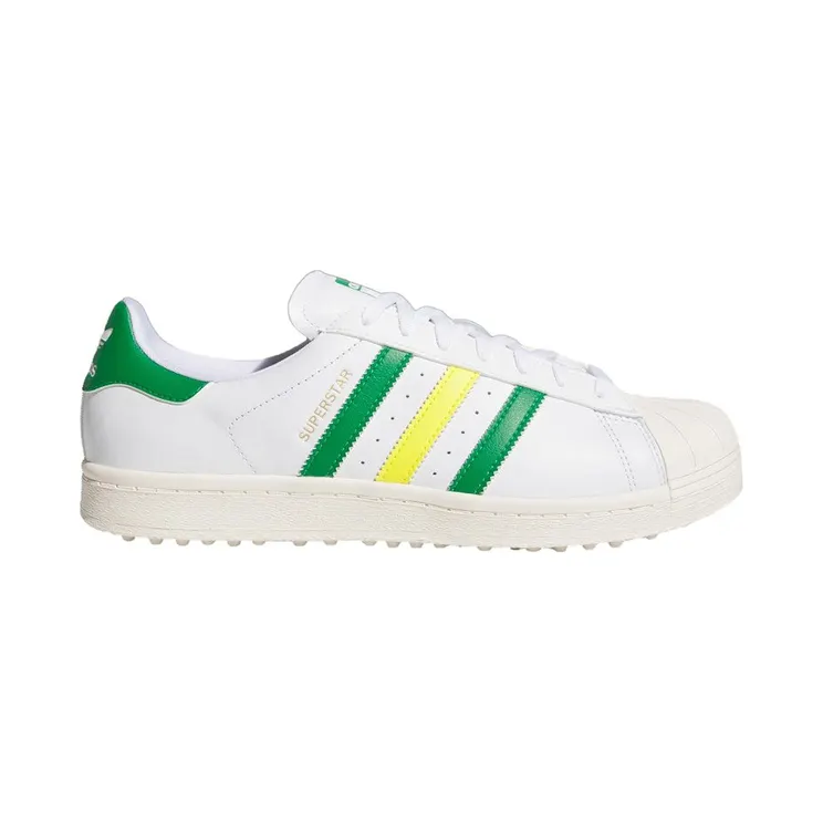 adidas Superstar Spikeless Golf Cloud White Green Yellow (IH8533)