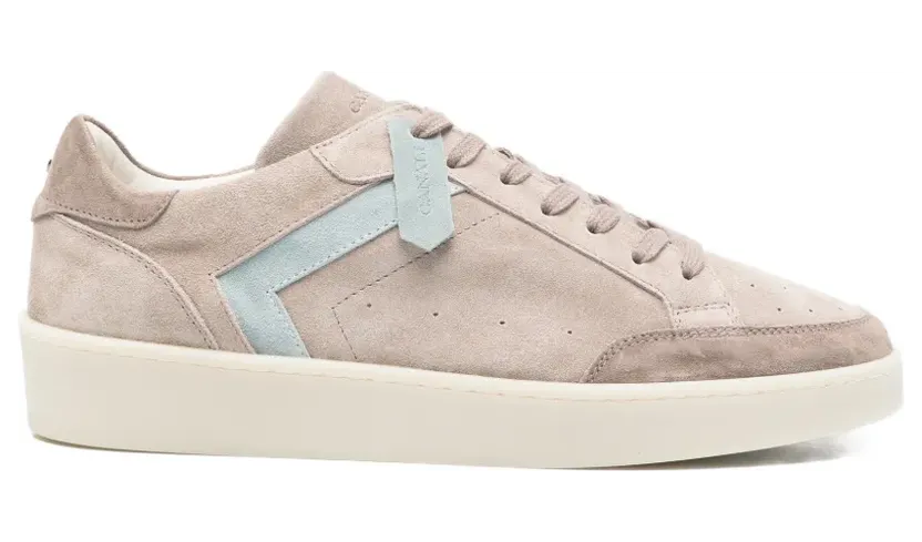 Canali Sneakers met leren detail – Beige (491214RB01269)