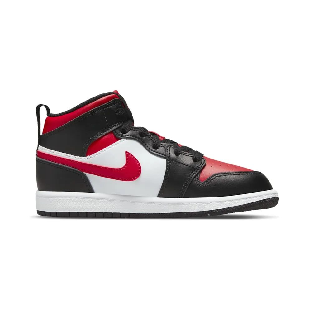 Jordan 1 Mid Younger Kids’ Black (640734-079)