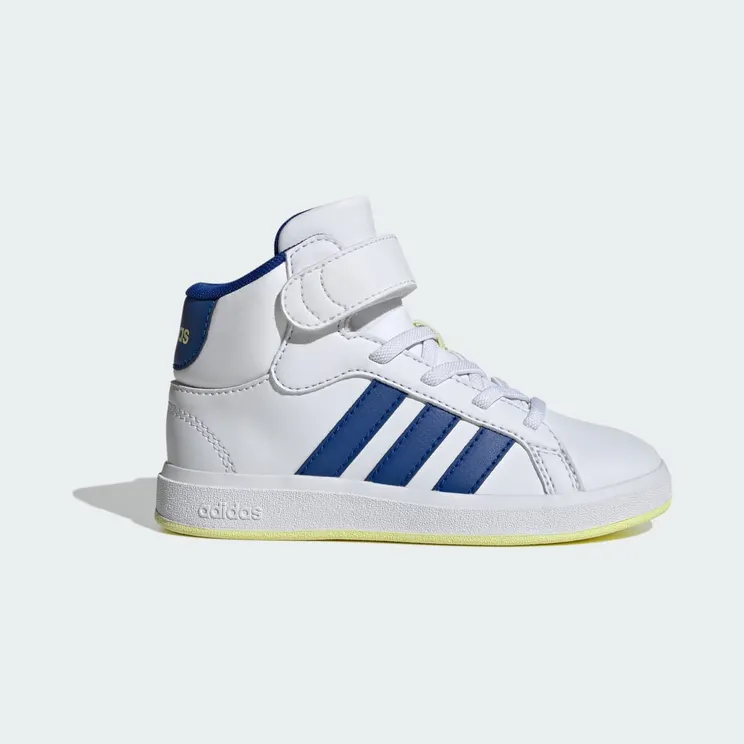 Adidas Grand Court Mid Cloud White / Royal Blue / Ice Yellow (IE3861)