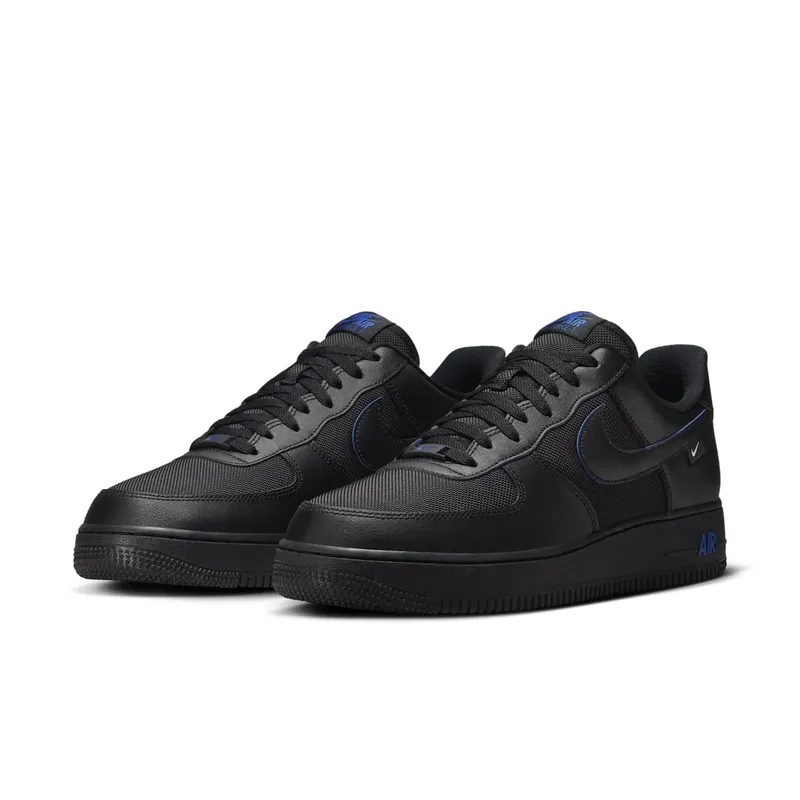 Nike Air Force 1 Low ’07 Black Astronomy Blue (HM9605-001)