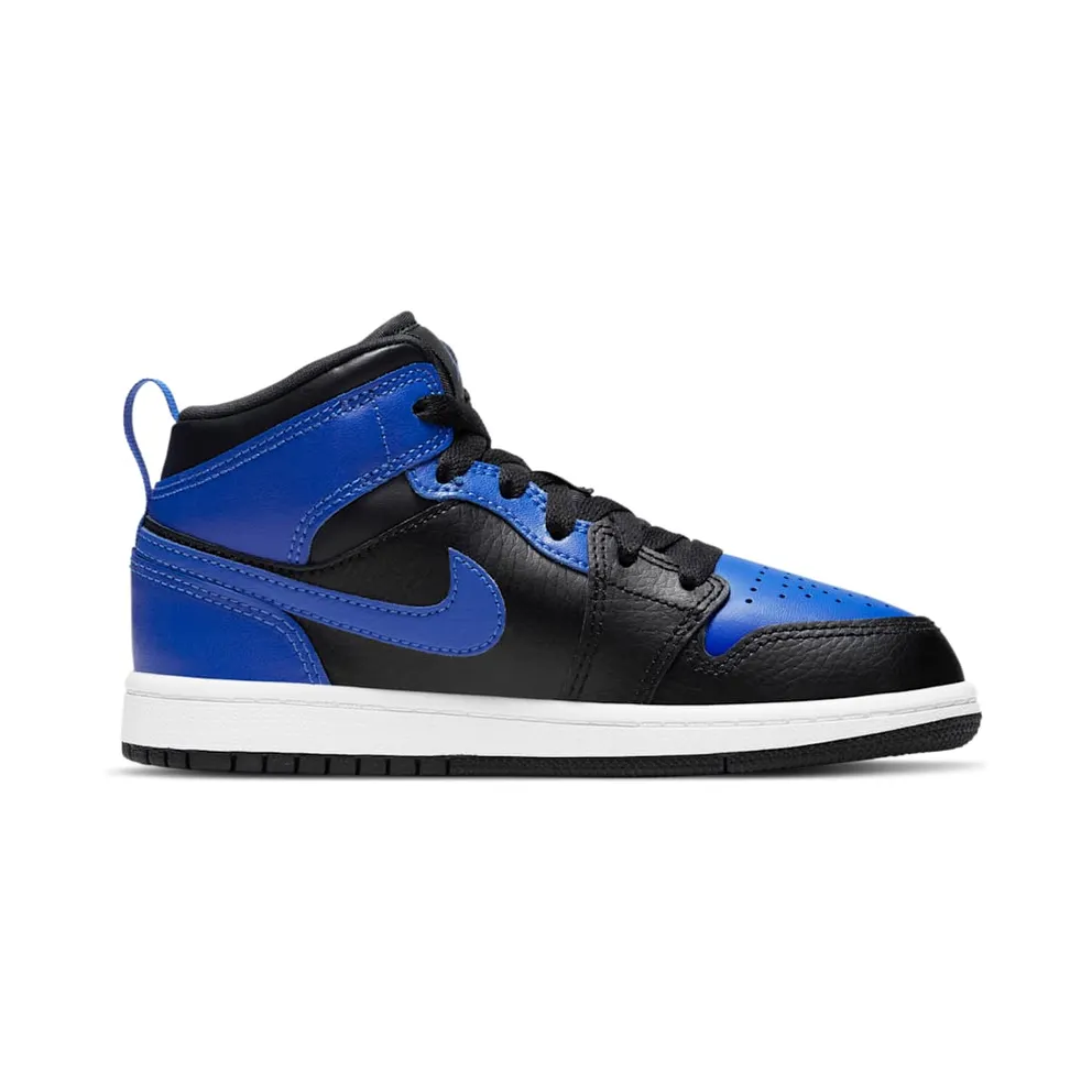 Jordan 1 Mid Hyper Royal (PS) Black/Hyper Royal-White (640734-077)