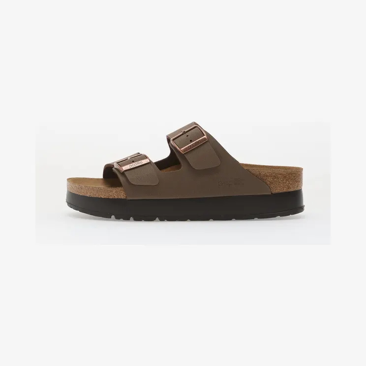 Birkenstock Arizona PAP Flex Platform Birko-Flor Mocha