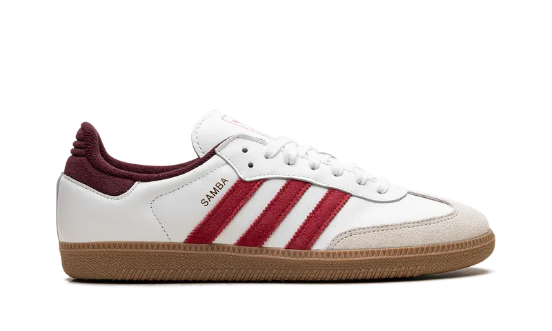 Adidas Samba OG “Core White Better Scarlet” (JI3201)