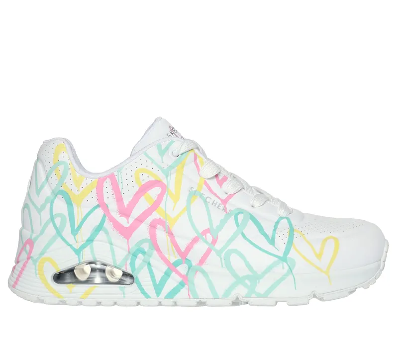 Skechers JGoldcrown: Uno – Changed Love – White / Multi (177982 WMLT)