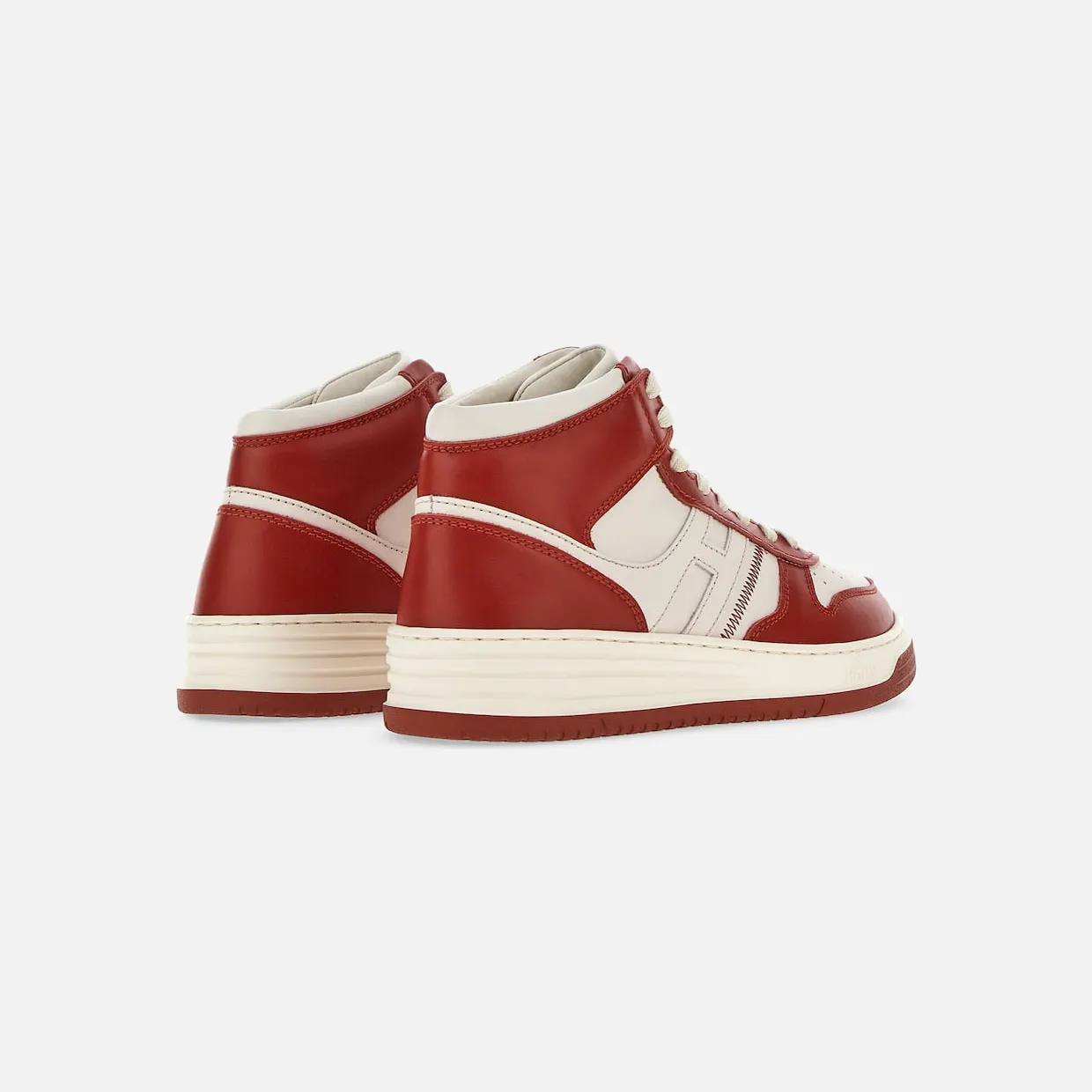 Sneakers Hogan H630 High Top White Red (HXM6300EU40R37958X) (2)