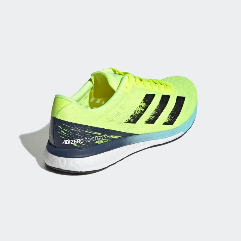 Adidas Adizero Boston 9 ‘Solar Yellow’ Solar Yellow/Core Black/Clear Aqua (H68740)