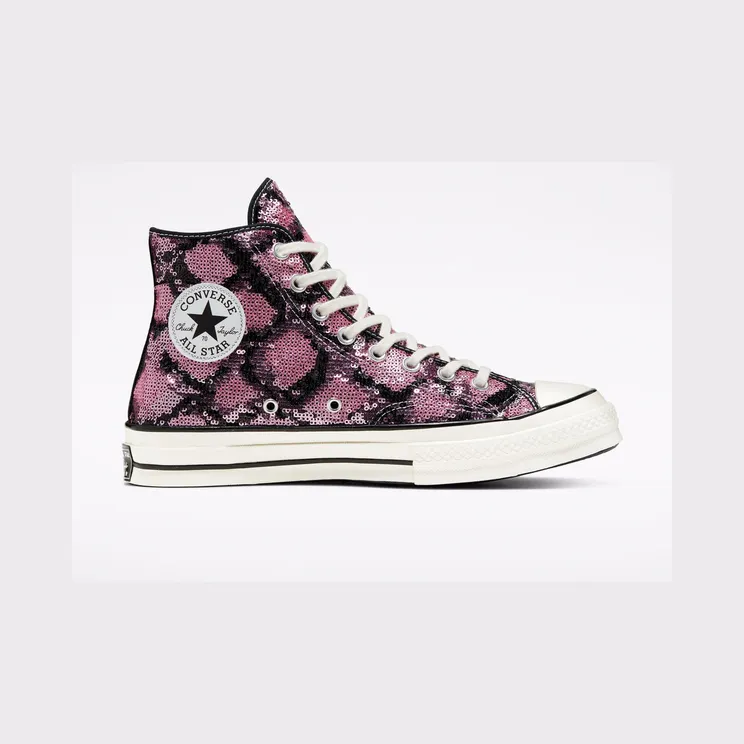 Converse Chuck 70 High ‘Snake Pattern – Light Pink’ Light Pink/Black/Egret (166560C)