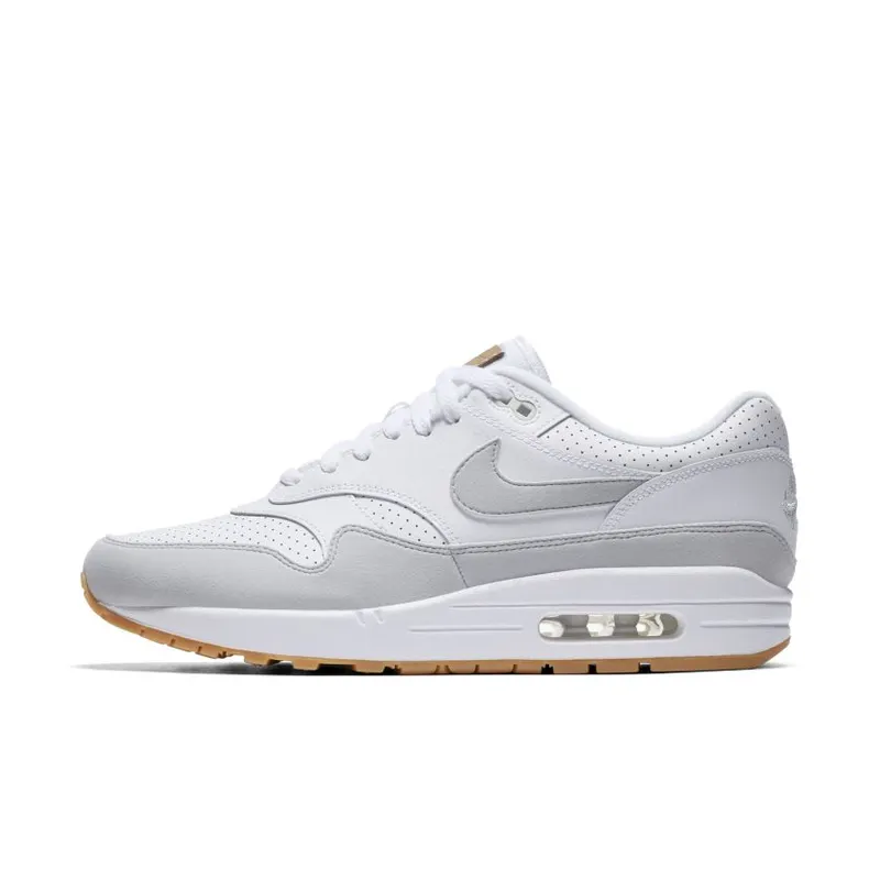 Nike Air Max 1 White Platinum Gum White/Gum Yellow-Metallic Silver-Pure Platinum (AH8145-103)
