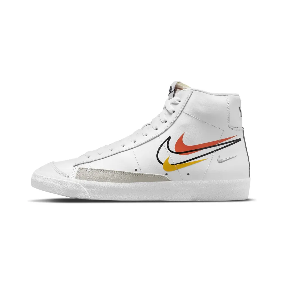 Nike Blazer Mid 77 Multi Swoosh White Team Orange (2021) (DN7996-100)