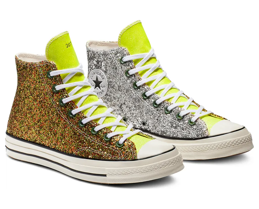 Converse JW Anderson x Chuck 70 High Glitter Pack – Gold Silver (164696C)