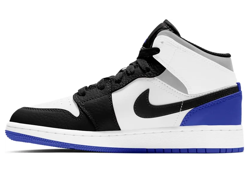 Jordan 1 Mid SE White Black Royal (GS)