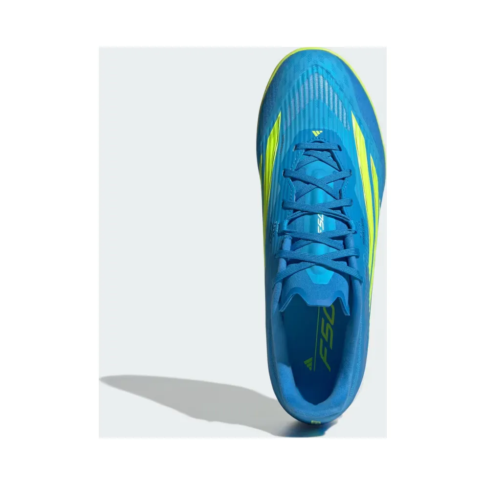 adidas F50 League Indoor Football “Lucid Ray Blue / Team Solar Yellow 2 / Lucid Aquamarine” (JR8973)