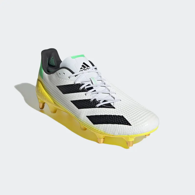 Adidas Rugby Adizero RS7 Soft Ground Cloud White / Core Black / Beam Yellow (GZ4166)