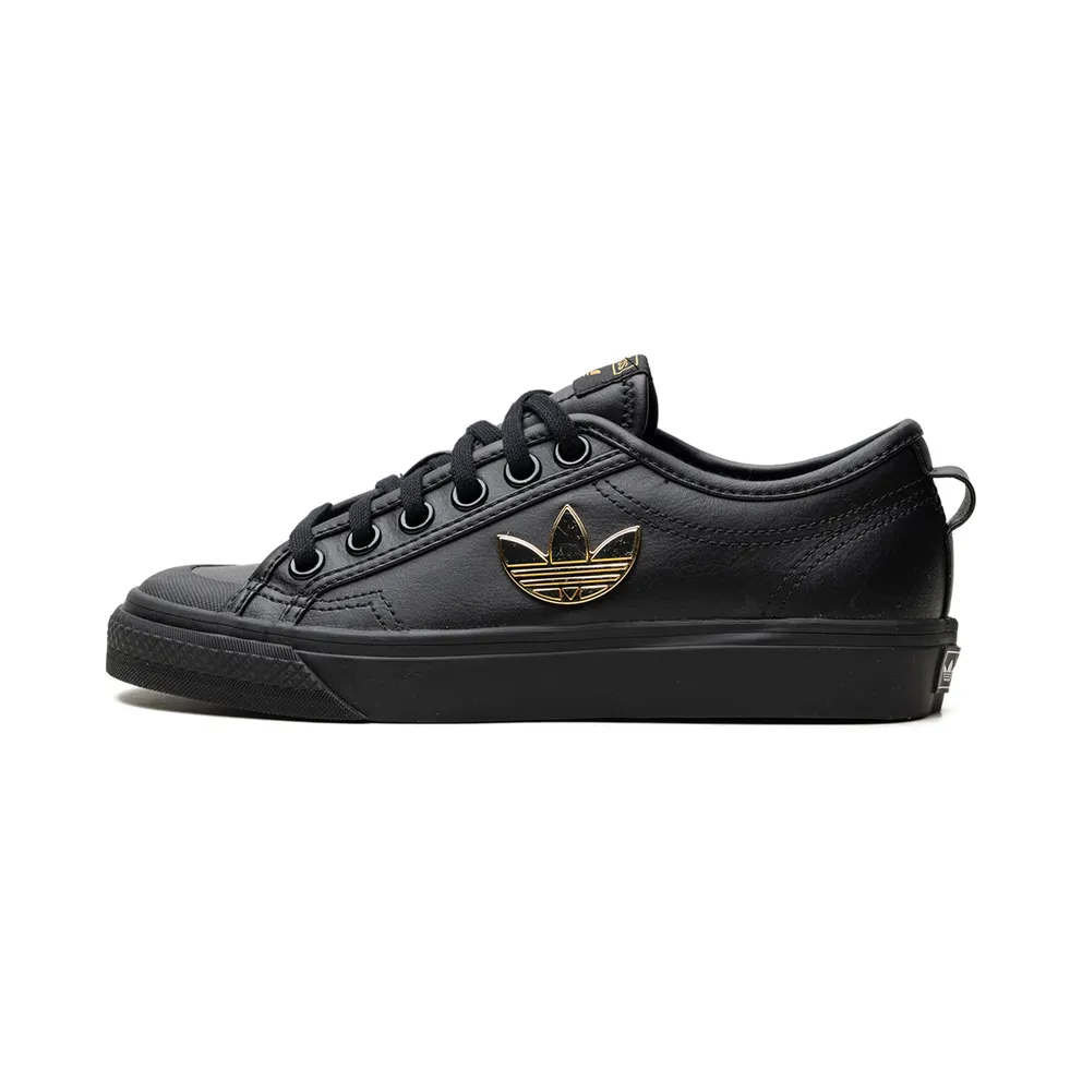 adidas NIZZA TREFOIL W Core Black / Core Black / Gold Metallic (H01129)