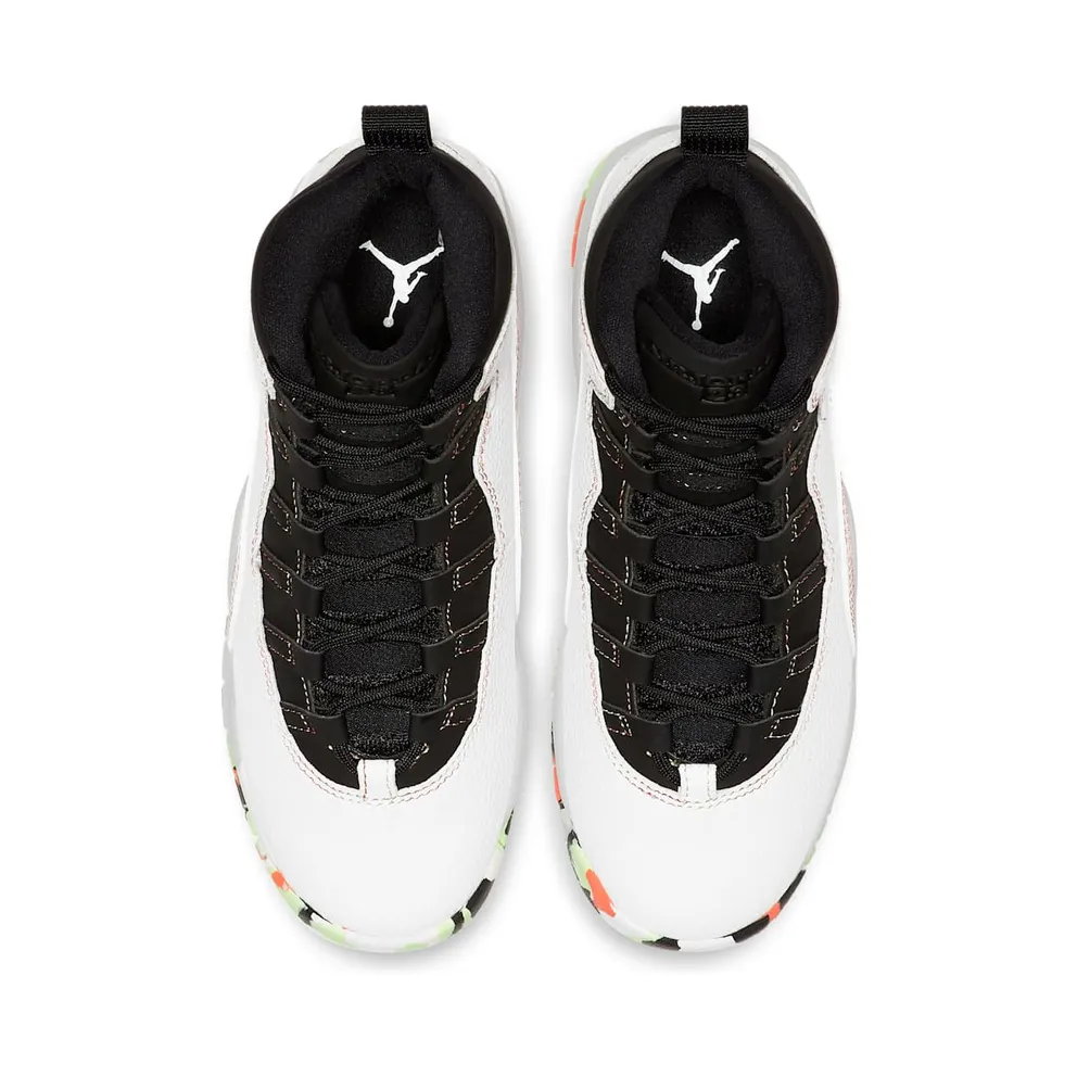 Jordan 10 Retro White Barely Volt Ember Glow (GS) White/Barely Volt-Black-Ember Glow (BV1843-176)