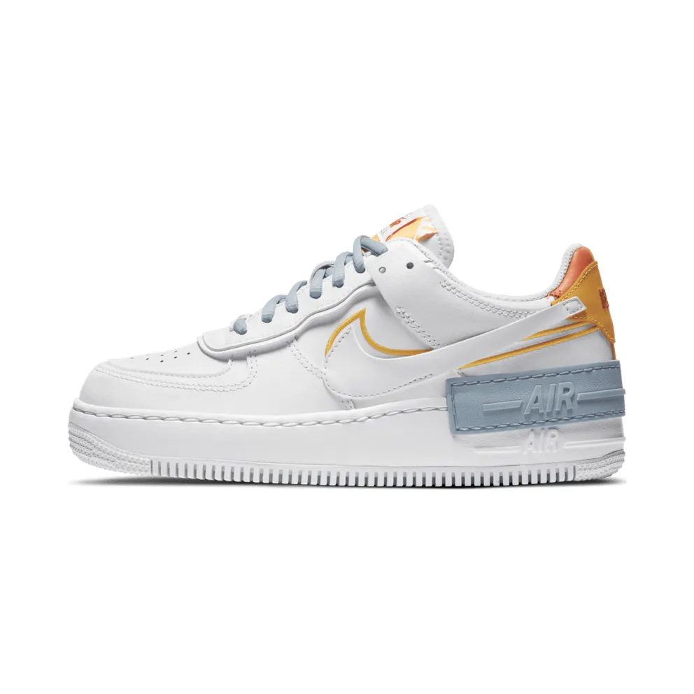 Nike Air Force 1 Shadow Kindness Day 2020 (W) White/Light Armory Blue Heather-Laser Orange-Summit White (DC2199-100)