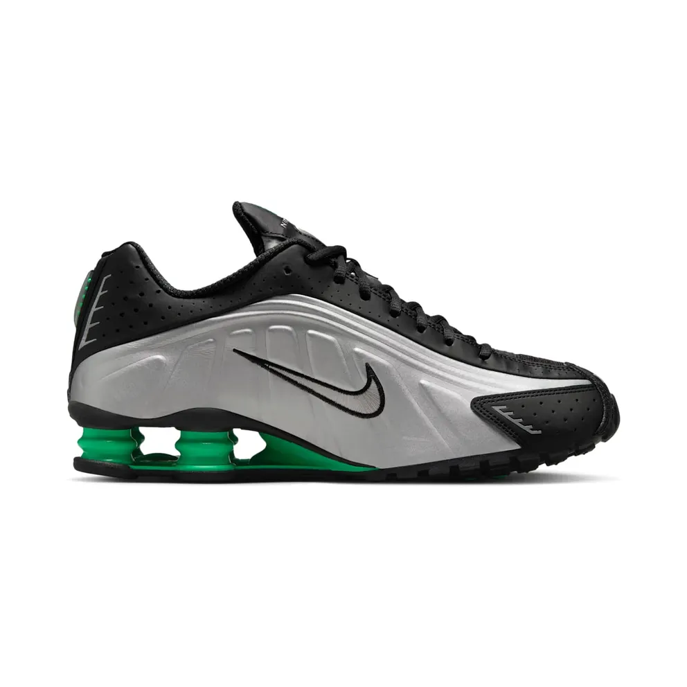 Nike Shox R4 Metallic Silver Green Shock (HQ1988-006)