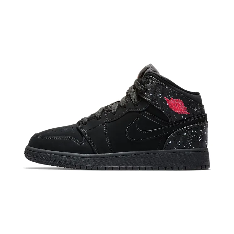 Air Jordan 1 Mid “Black / White / Rush Pink” (555112-001)