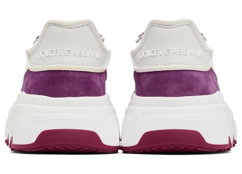 Dolce & Gabbana White & Pink Daymaster Low-Top Sneakers (CK1908 AQ161) (2)