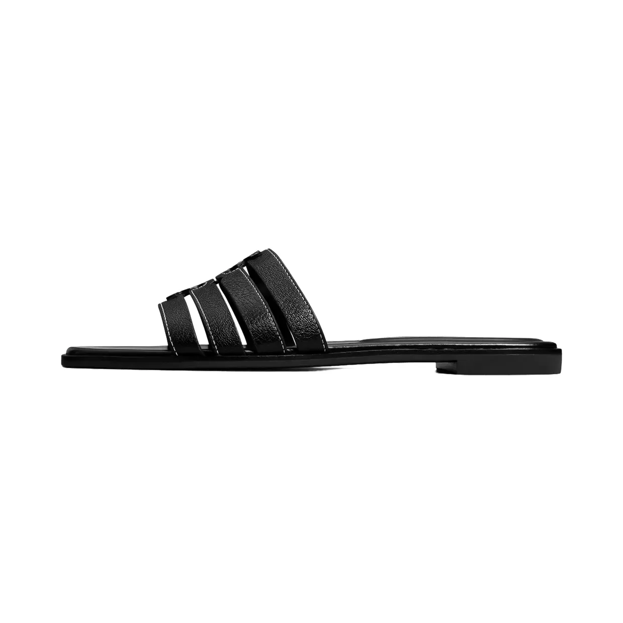 Tory Burch Ines Cage Slide “Perfect Black” (158616-006)