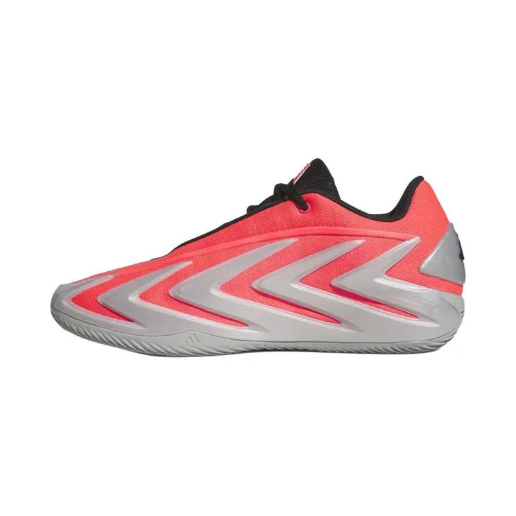 adidas Anthony Edwards 3 “Omen” (KJ3021): zilveren bliksem op knalrood
