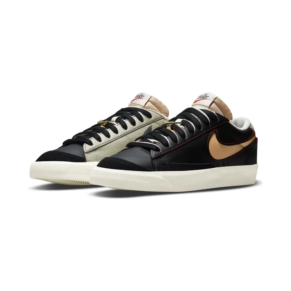 Nike Blazer Low 77 Black Natural Removable Swoosh (DH4370-001)