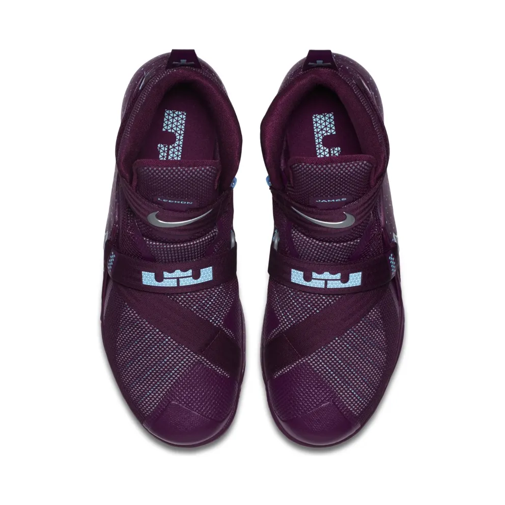 LeBron Soldier 9 FLYEASE “Mulberry / Copa / Metallic Silver” (846246-506)