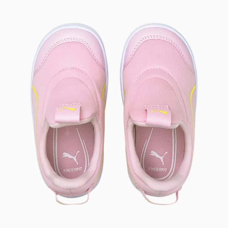 PUMA Courtflex V2 Slip-On Babies’ Pink Lady/Celandine (374859-03)