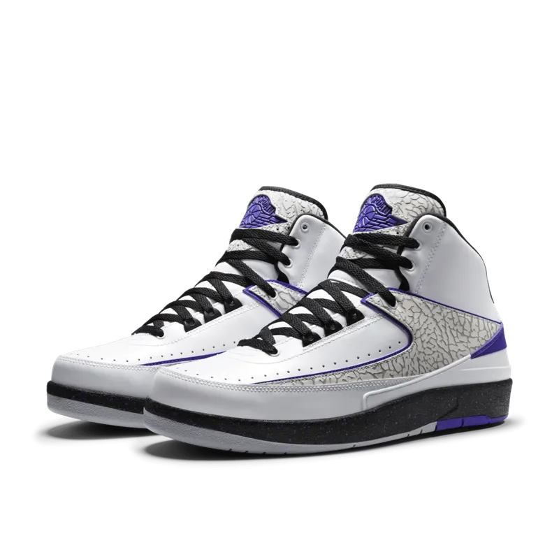 Jordan 2 Retro Dark Concord White/Concord-Black (385475-153)
