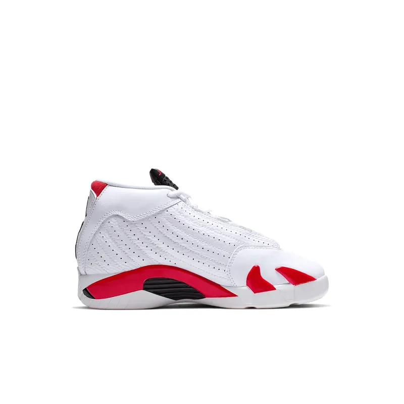 Jordan 14 Retro Rip Hamilton (PS) White/Black-Varsity Red-Metallic Silver (312092-100)