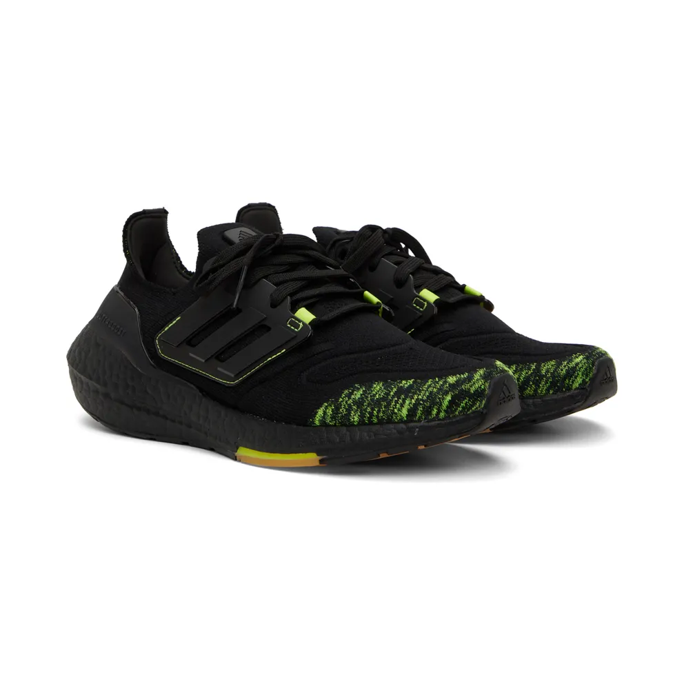 Adidas Ultraboost 22 Core Black / Core Black / Solar Yellow (GX5915)