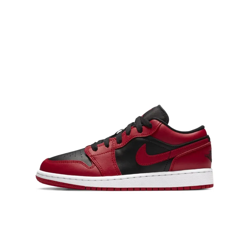 Jordan 1 Low Reverse Bred (GS) Gym Red/Black-Gym Red-White (553560-606)