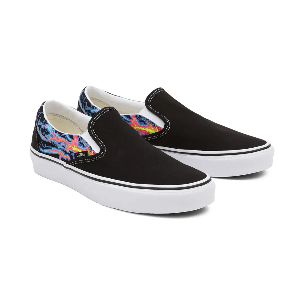 VANS Electric Flame Classic Slip-on Shoes Black (VN000XG8B03)
