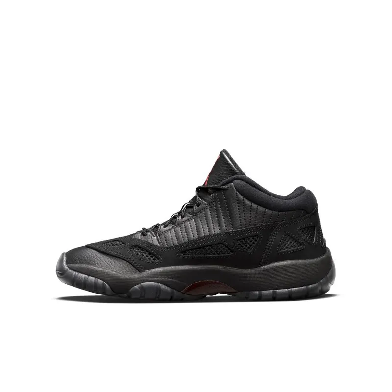 Jordan 11 Retro Low Referee (GS) Black/True Red (768873-003)