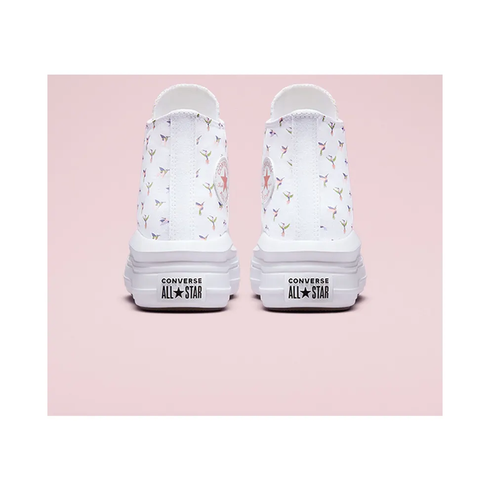 Converse Chuck Taylor All Star Move Platform Hummingbirds White/rust Pink (A01021C)
