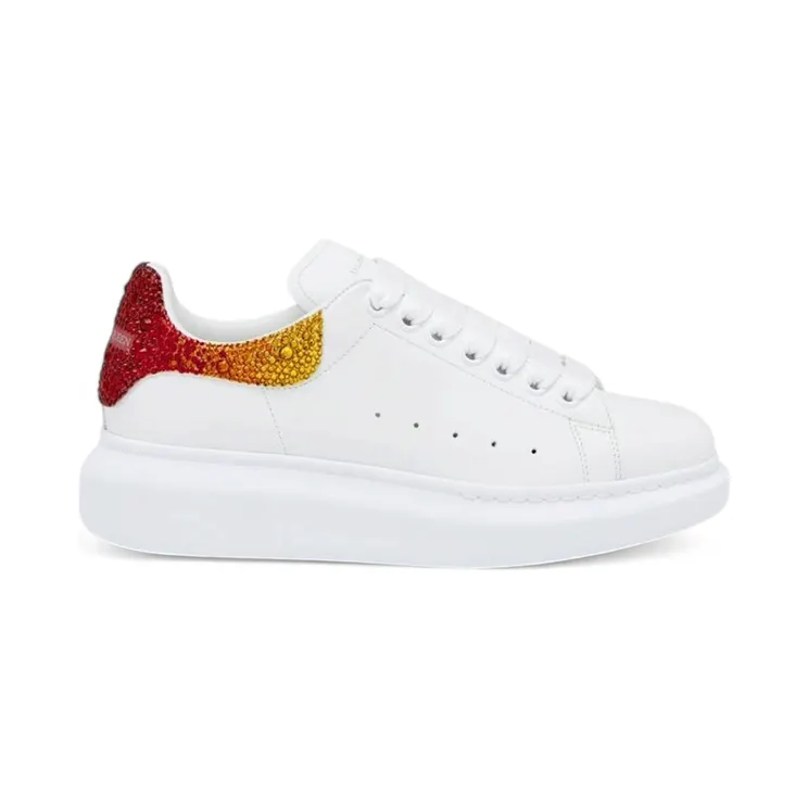 Alexander McQueen Oversized White Orange Yellow Crystal (666407WIAIF9775)
