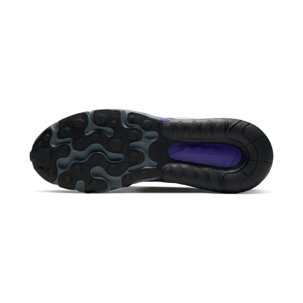 Nike Air Max 270 React Future Swoosh Black/Cool Grey-Court Purple-Vapor Green (CT1617-001)