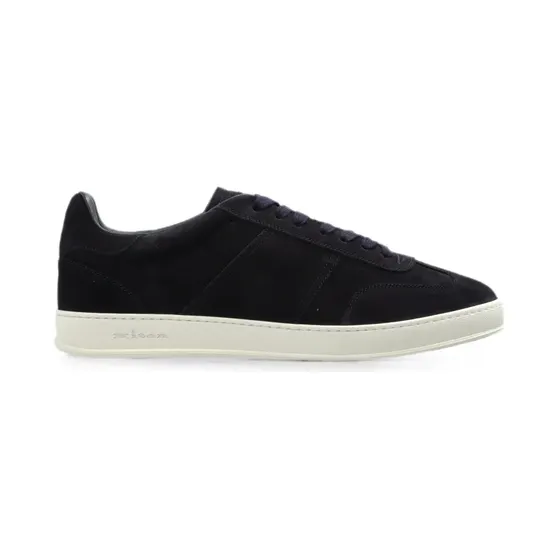 Kiton lace-up leather “Blue” (USSA396N015110500D0)