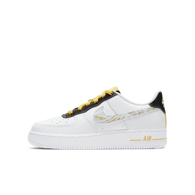 Nike Air Force 1 Low Gold Link Zebra (GS) (DH5480-100)