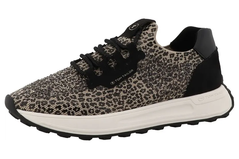 Tom Tailor sneaker Sand / Zwart (023297)