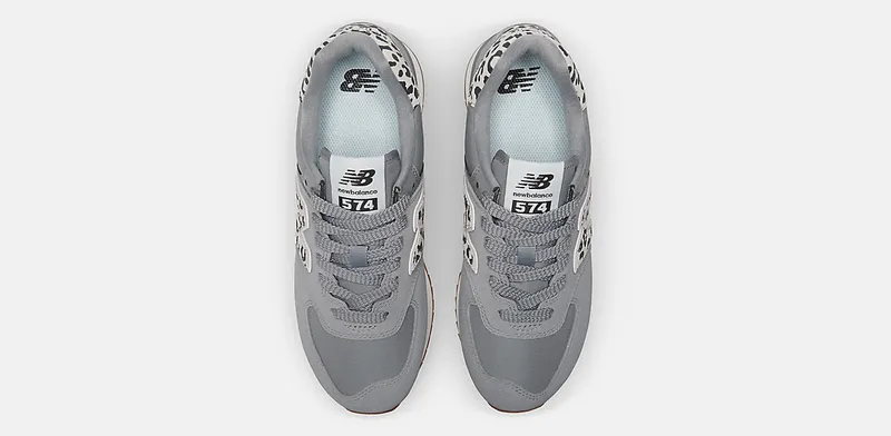New Balance 574 Plus Shadow Grey Leopard Print (WL574ZDB)