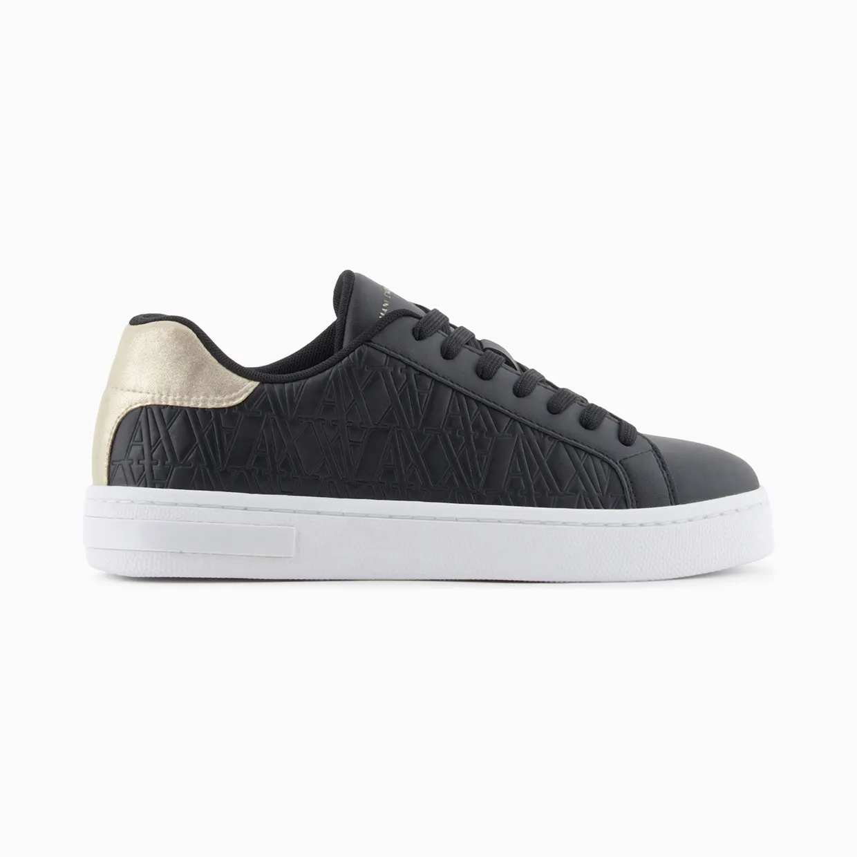 Armani Low-Top Sneakers With Embossed Pattern And Contrast Heel (XDX165-XV891-T780)