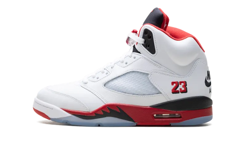 Jordan Air Jordan 5 “White/Fire Red/Black” (HQ7978-101)
