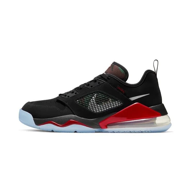 Jordan Mars 270 Low Camo “Black / Gym Red / Metallic Silver” (CK1196-008)