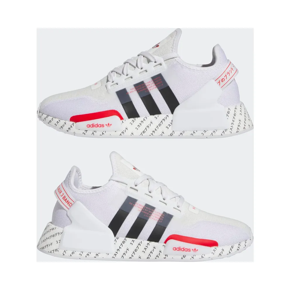 adidas NMD R1.V2 Cloud White Core Black Red (ID2853)