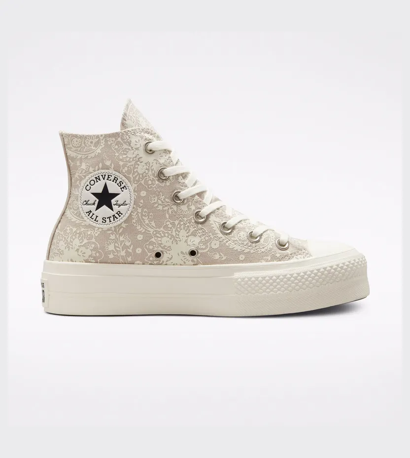 Converse Fall Florals Platform Chuck Taylor All Star String/egret/zwart (572542C)