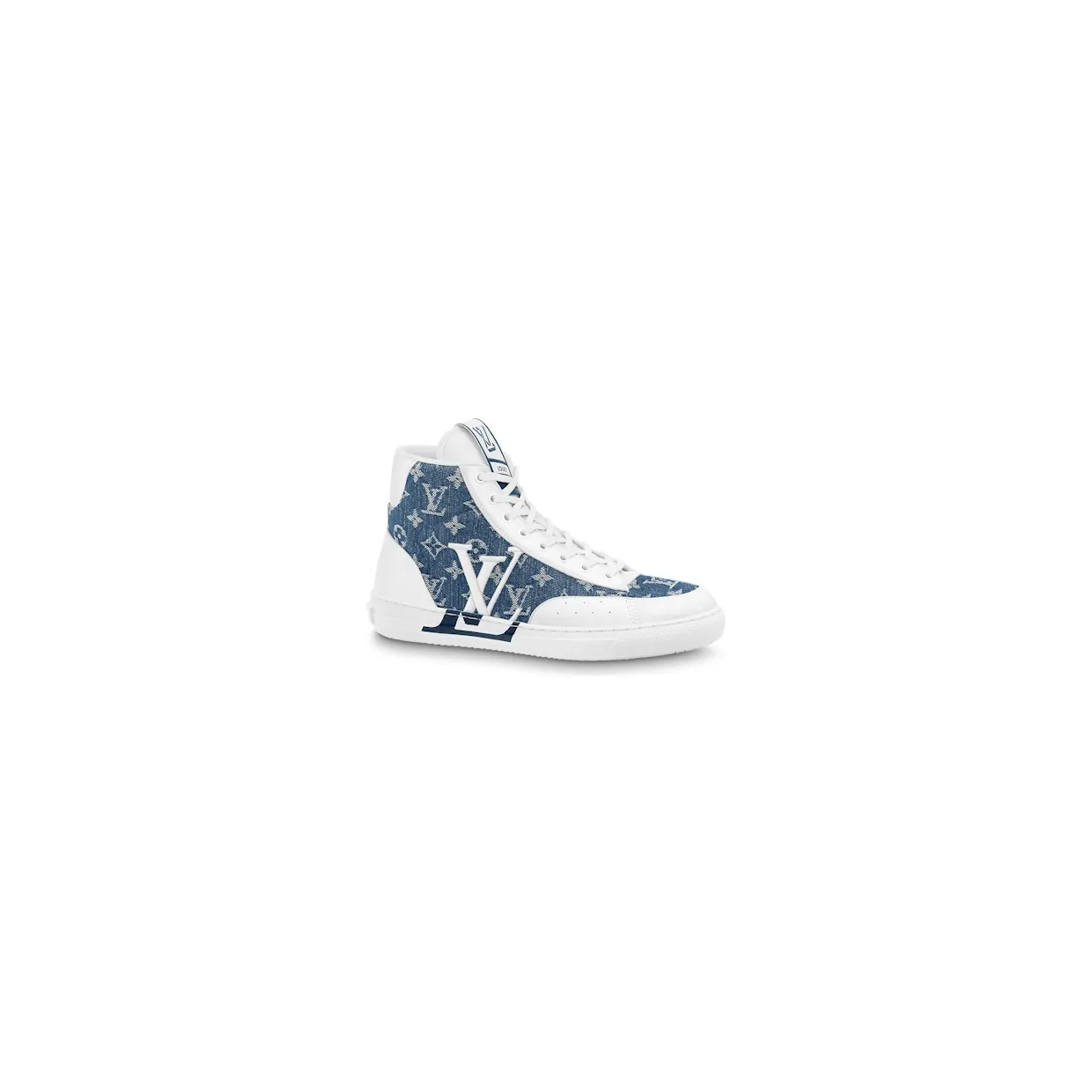 Louis Vuitton Charlie High Top Denim Monogram White (1AA47F)