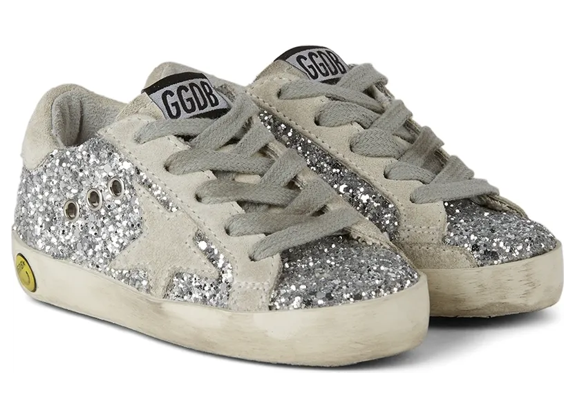 Golden Goose Baby Silver Glitter Super-Star Classic Sneakers (GJF00101.F000416.70136) (4)